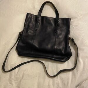 Madewell Navy Leather Tote NWOT